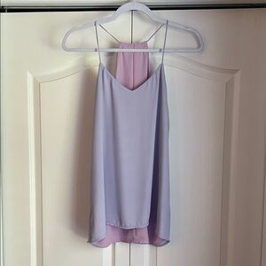 Express Reversible Lavender and Pink Sleeveless Blouse Top